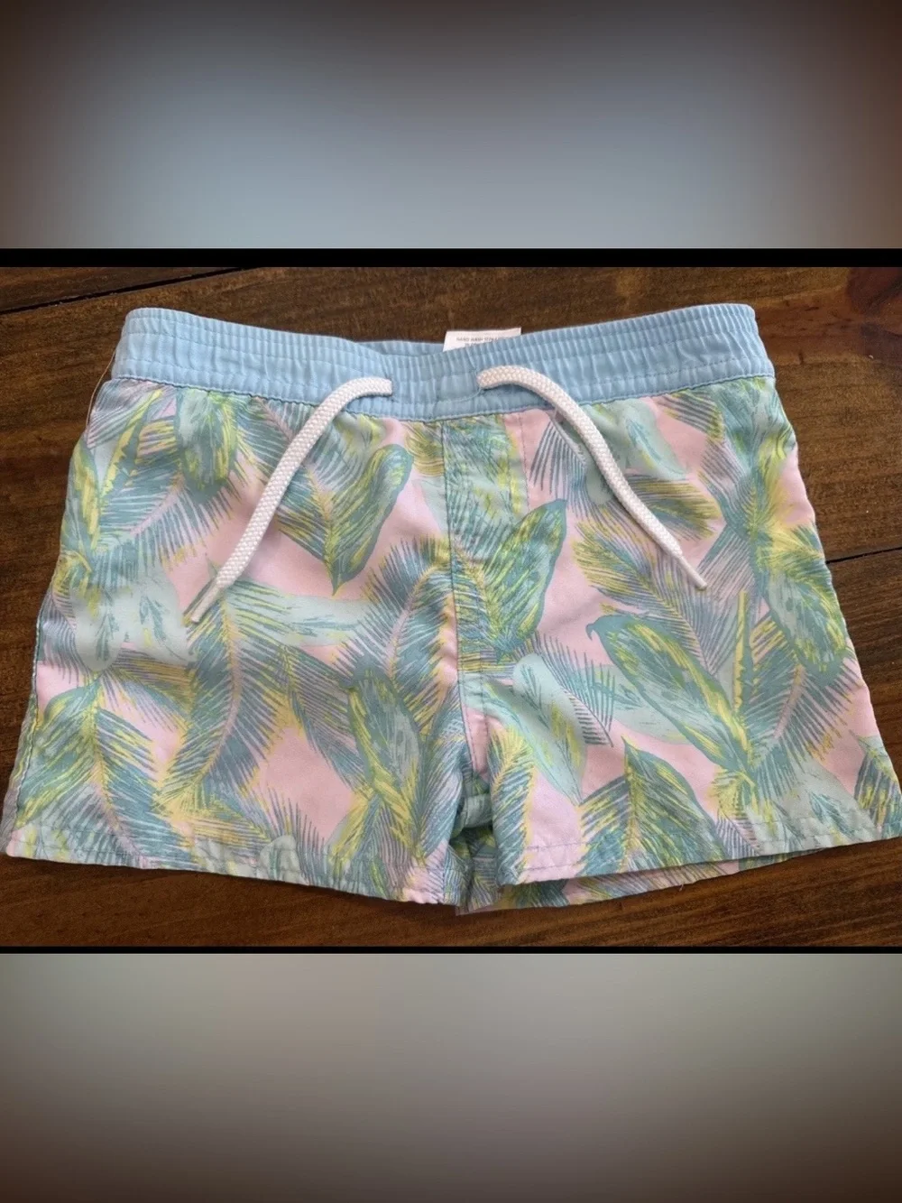 Floatimini Kids Palm Print Swim Trunks